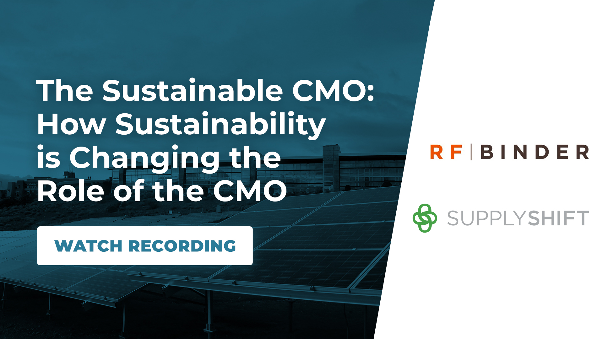The Sustainable CMO: How sustainability is changing the role of the CMO